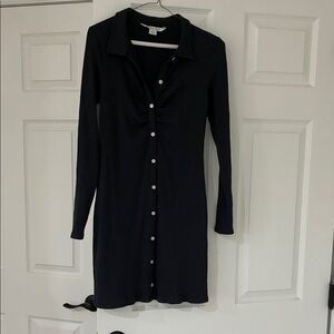 American Eagle Outfitters Navy Long Sleeve Dress